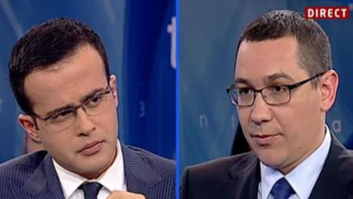 Primul interviu al Premierului Ponta, în direct la Antena 3. &quot;Nu am fost şi nu voi fi niciodată prim-ministrul lui Traian Băsescu&quot;