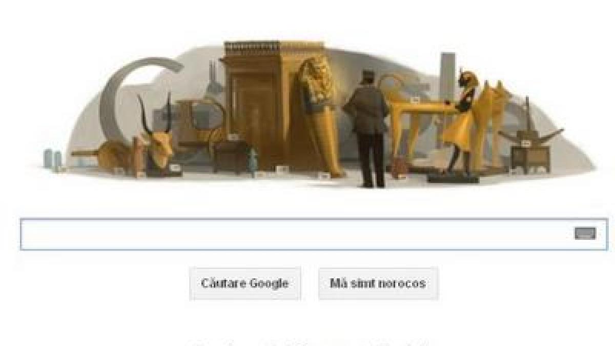 Howard Carter, egiptologul care a descoperit mormântul lui Tutankamon, omagiat de Google printr-un logo special 