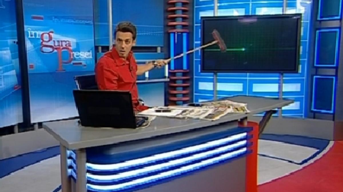 Mircea Badea - mentalist. Îşi opreşte bătăile inimii cu... o mătură