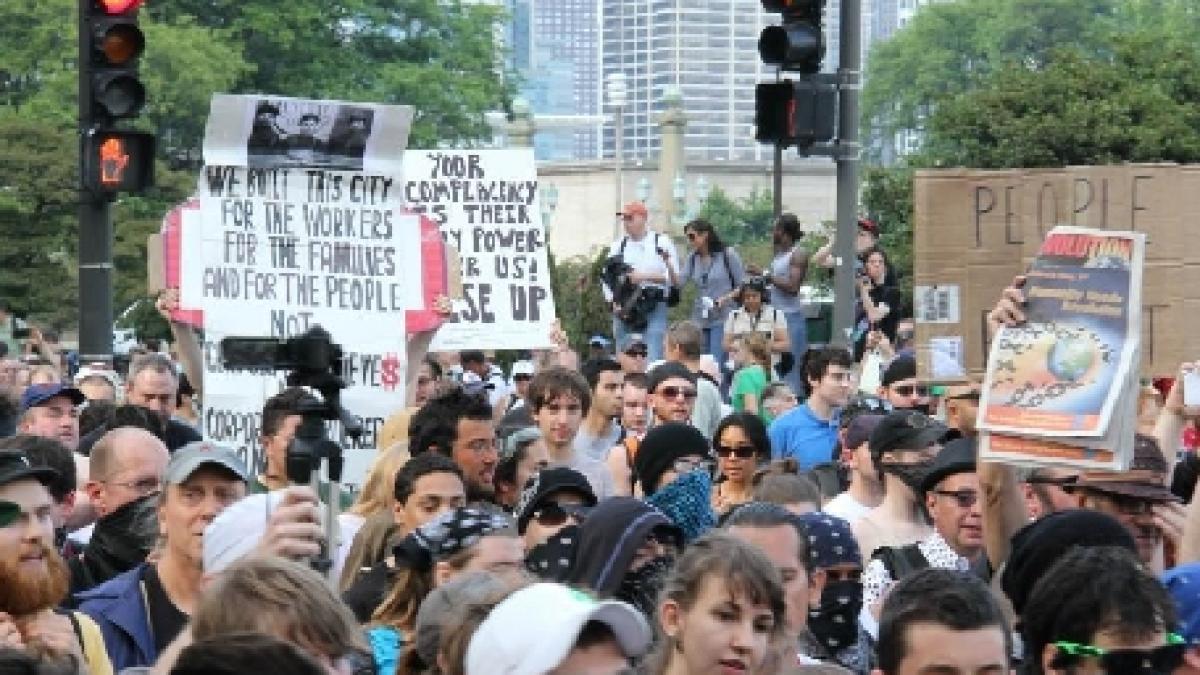 Chicago. Sute de persoane au manifestat împotriva summitului NATO