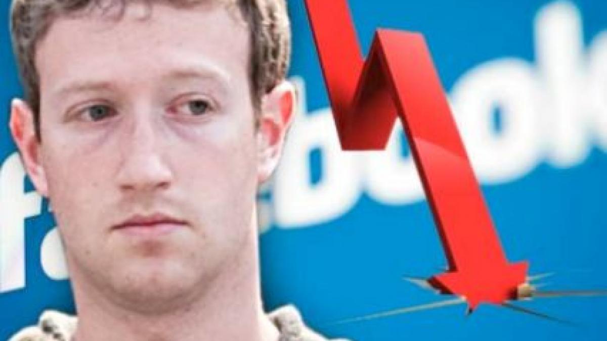 Facebook se prăbuşeşte. Acţiunile companiei, în cădere liberă