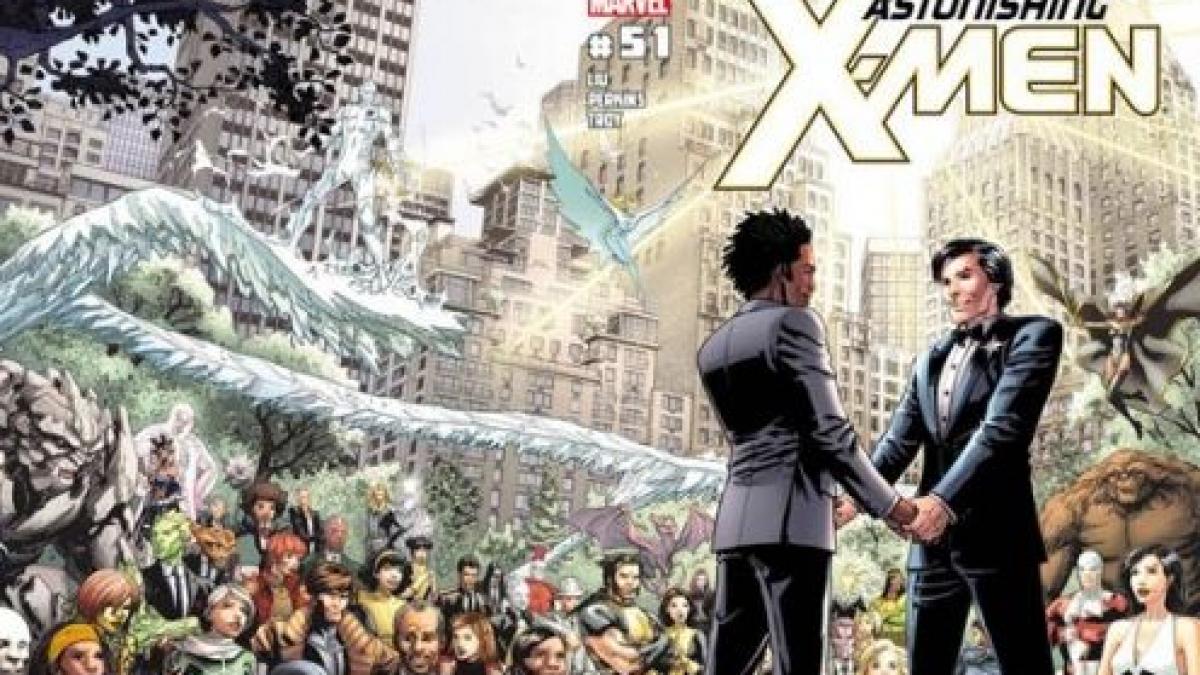 X-Men susţine comunitatea gay. Prima căsătorie dintre doi homosexuali din benzile desenate