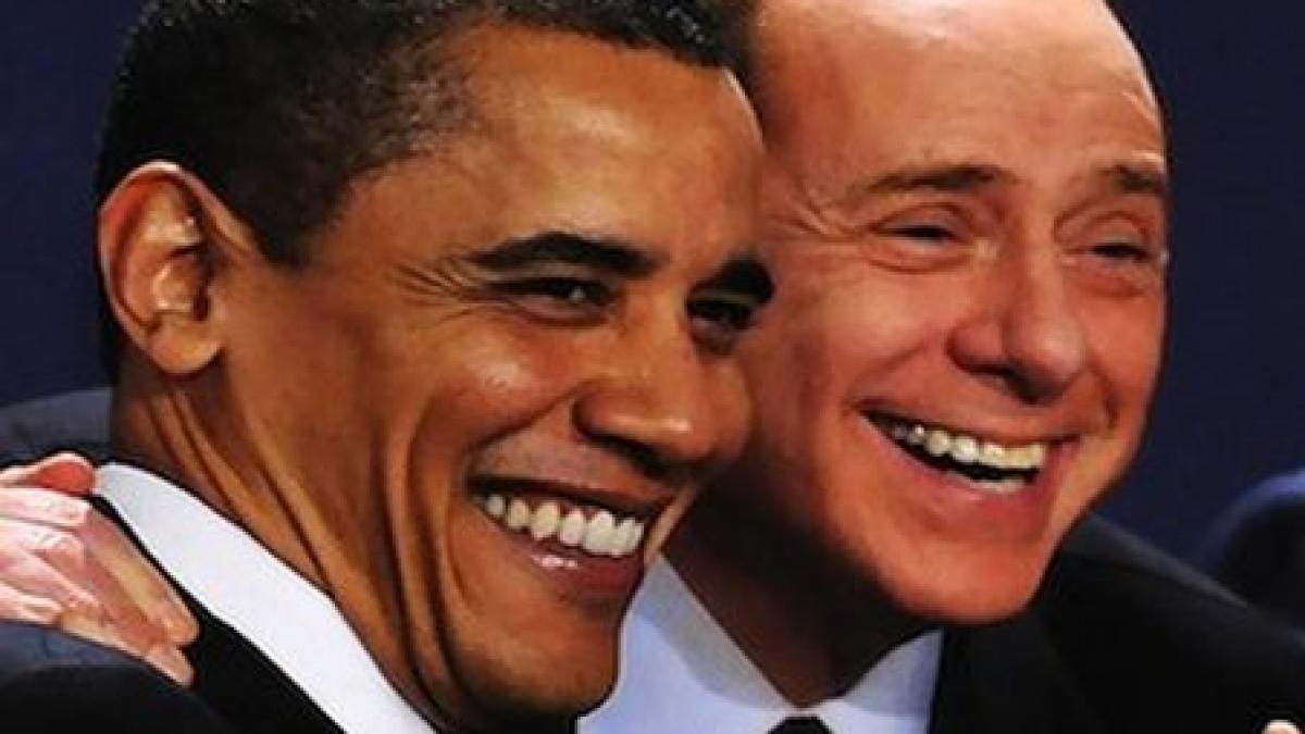 Berlusconi se amuza pe seama personajului &quot;Obama&quot; la petrecerile sale deocheate