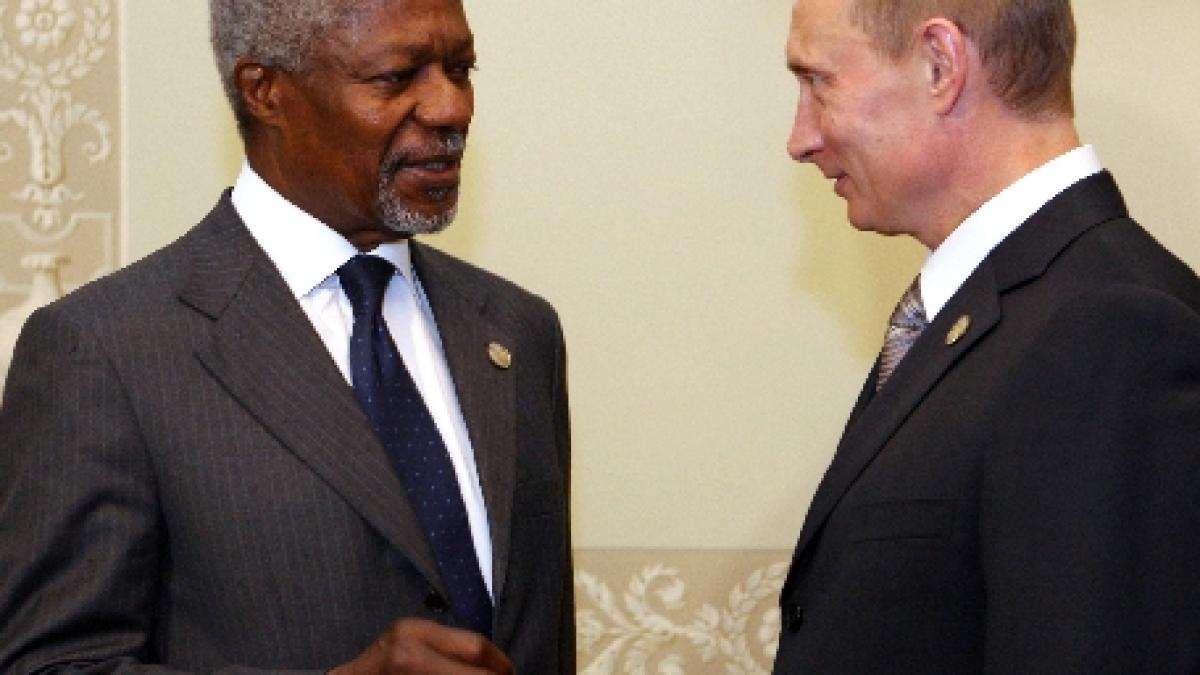 Rusia susţine planul lui Kofi Annan pentru Siria: &quot;Sancţiunile nu funcţionează întotdeauna&quot;