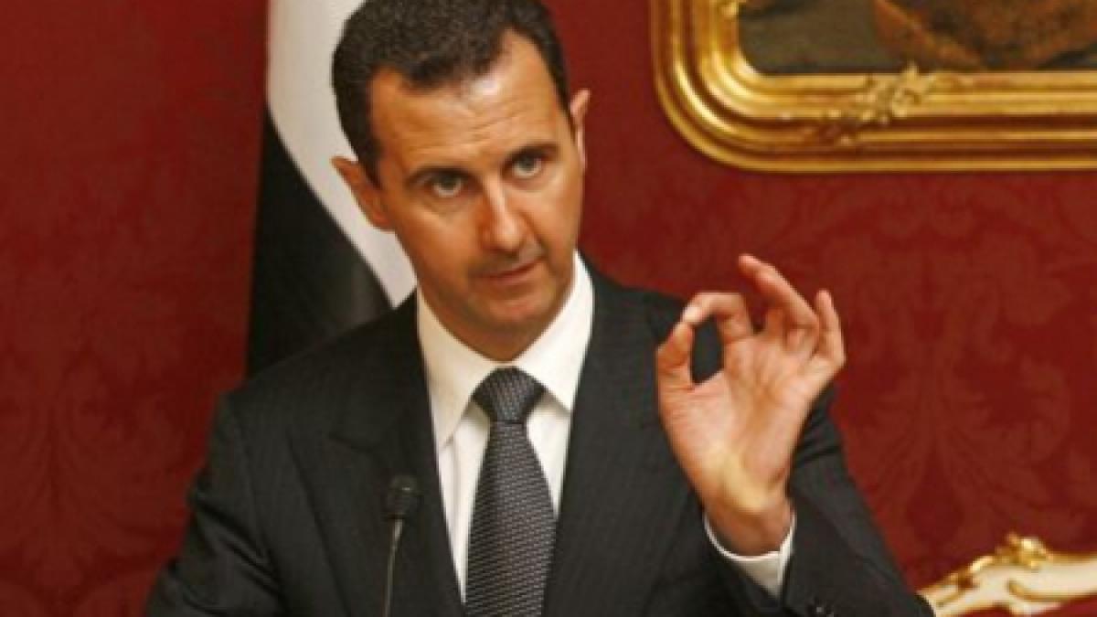 Bashar al-Assad acuză poporul că primeşte bani pentru a participa la manifestaţii împotriva puterii