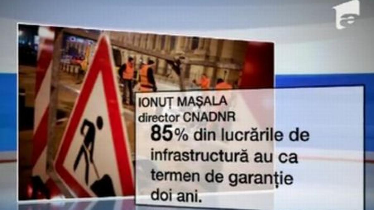 Drumurile din România, garantate de constructori timp de doi ani. În Germania, garanţiile ajung chiar la zece ani