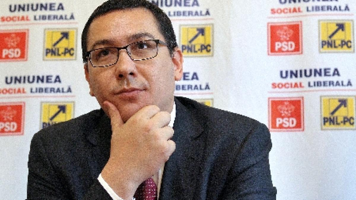 Ponta: Propun separarea clară a atribuţiilor preşedintelui de cele ale premierului