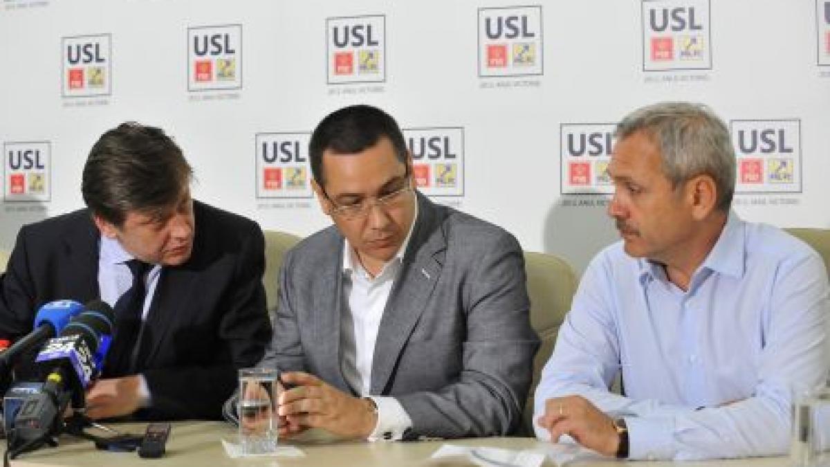 Liderii USL şi cei ai UDMR au discutat, la Guvern, despre încheierea unor alianţe politice locale 