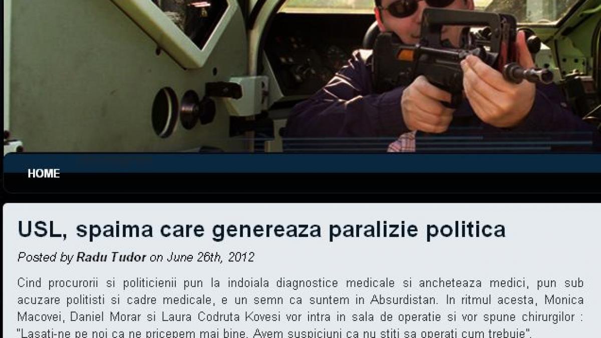 &quot;Ce se întâmplă acum arată că trăim în Absurdistan&quot; - opinia jurnalistului Radu Tudor despre situaţia incredibilă care se desfăşoară