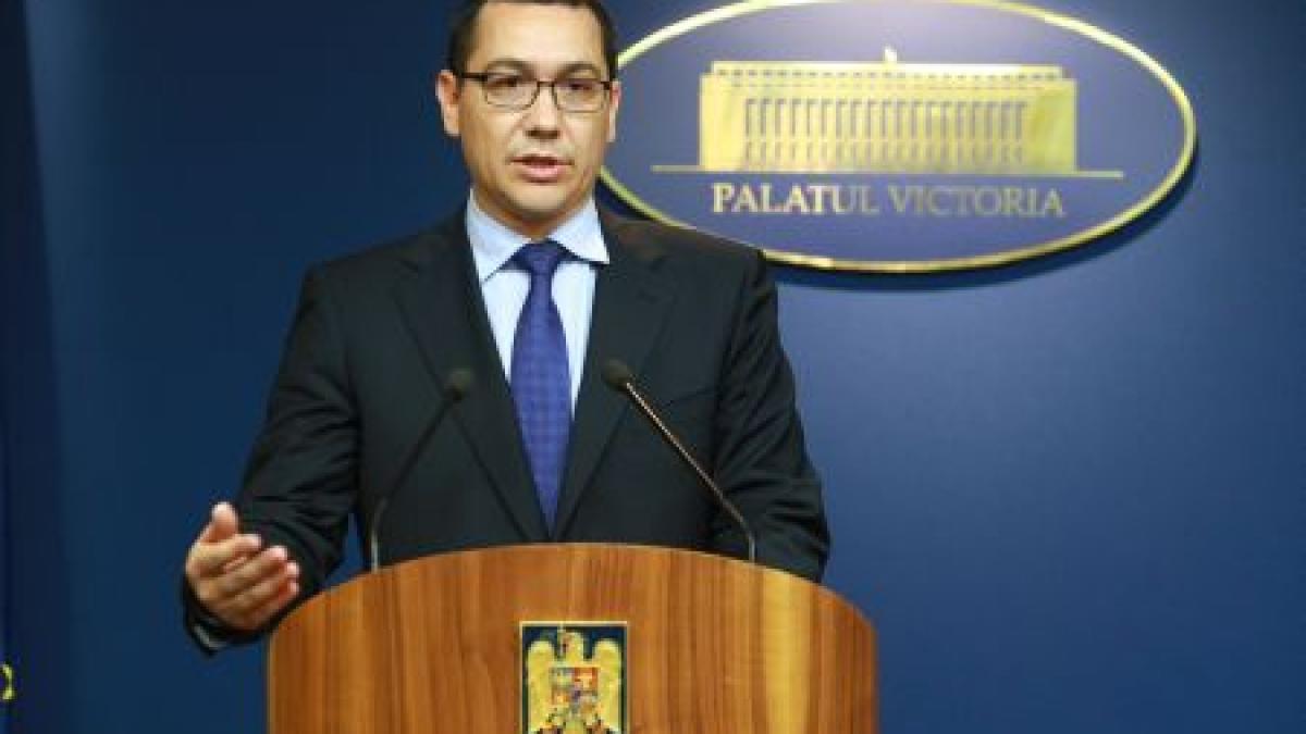 Ponta: Românii sunt cei care decid dacă rămân, sau nu, cu preşedintele Băsescu