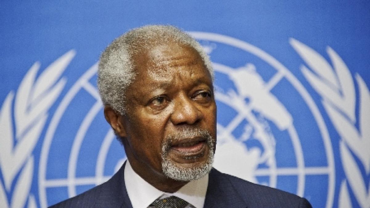 Kofi Annan: Un eşec al reuniunii de la Geneva ar face ireversibilă spirala violenţelor din Siria