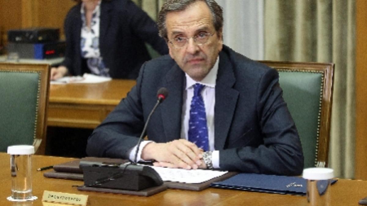 Grecia: Premierul Samaras a început discuţiile cu troica UE-BCE-FMI