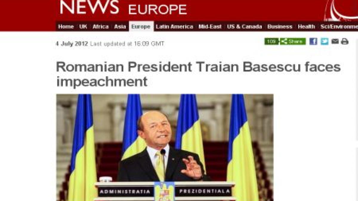 “Probabil că Băsescu va pierde referendumul şi funcţia”. &quot;Lupta pentru putere atinge un nivel maxim”. Presa internaţională, despre situaţia din România