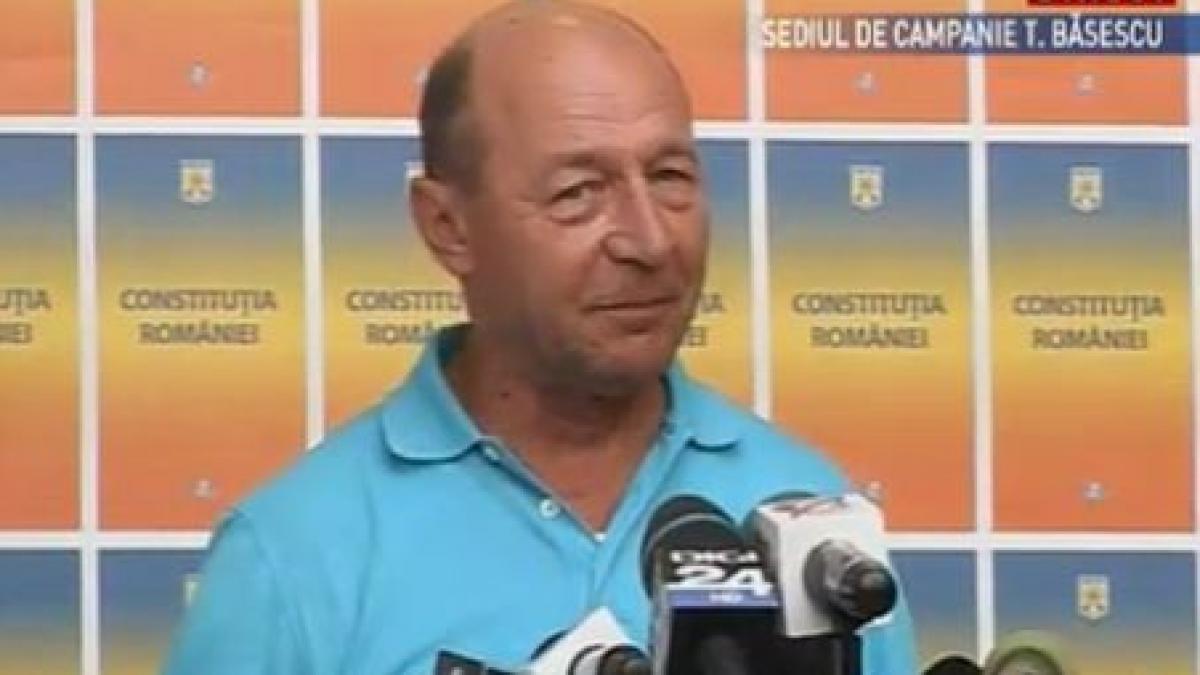 Băsescu: Românii vor fi cinstiţi cu preşedintele lor, vor aprecia ce am făcut pentru ei