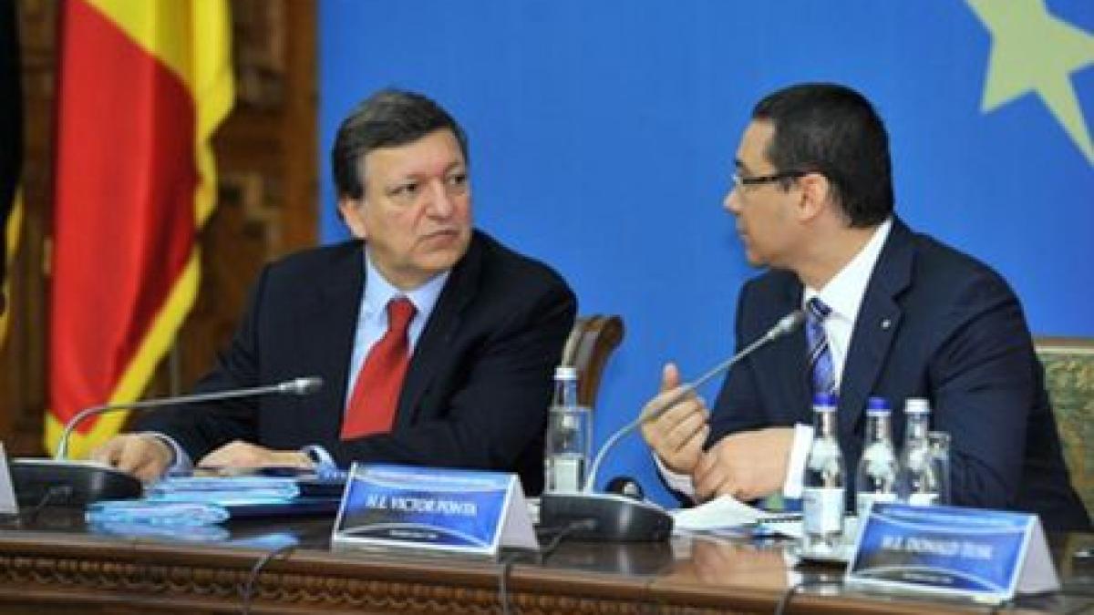 Barroso: Suntem îngrijoraţi de situaţia din România. Voi discuta azi cu premierul Ponta