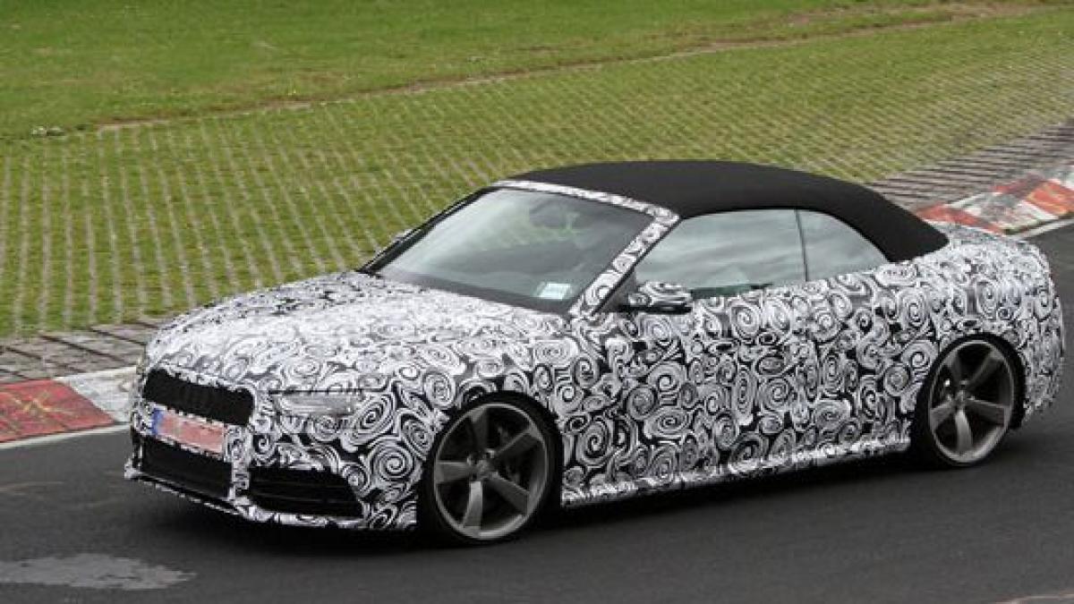 Imagini-spion de la testarea prototipului Audi Cabriolet RS5