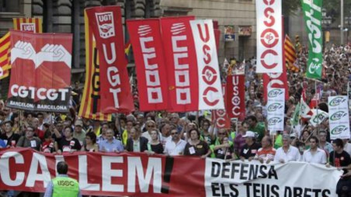 Noi proteste de amploare la Madrid faţă de planul de austeritate al guvernului