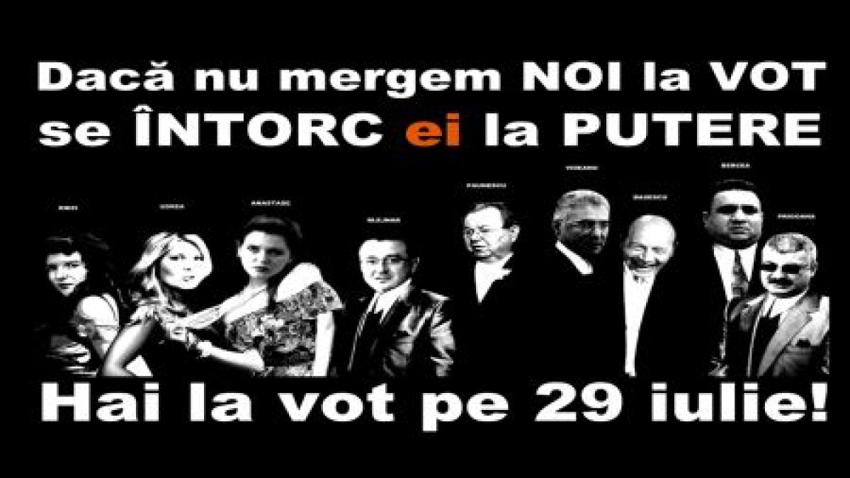 ”Meciul secolului - Românii contra Băsescu, 29 iulie”. Îndemnuri pentru participarea la referendum, de la utilizatorii Antena3.ro