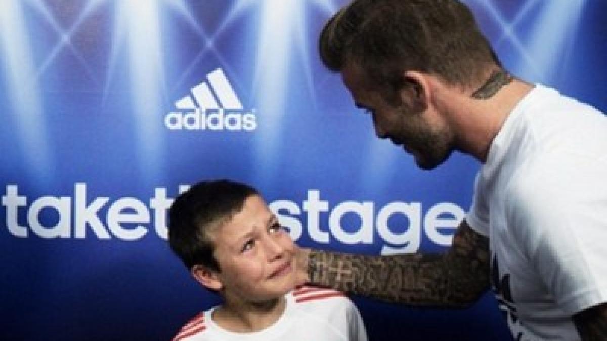 David Beckham l-a făcut pe un copil să plângă. Vezi aici cum s-a întâmplat