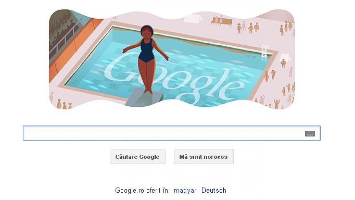 Google şi-a schimbat logoul pentru a marca debutul probelor de sărituri în apă la Olimpiadă