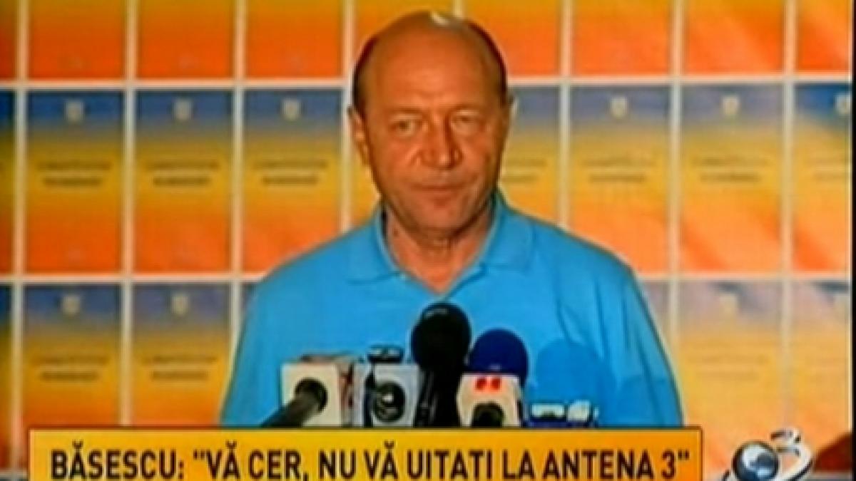 Care este motivul ascuns din spatele cererii lui Traian Băsescu de a nu vă uita la Antene