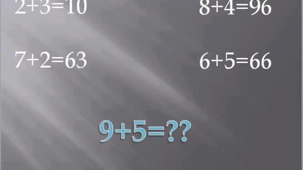 Cât fac 9+5? Problema care ar putea lăsa milioane de elevi repetenţi. Vezi rezolvarea genială