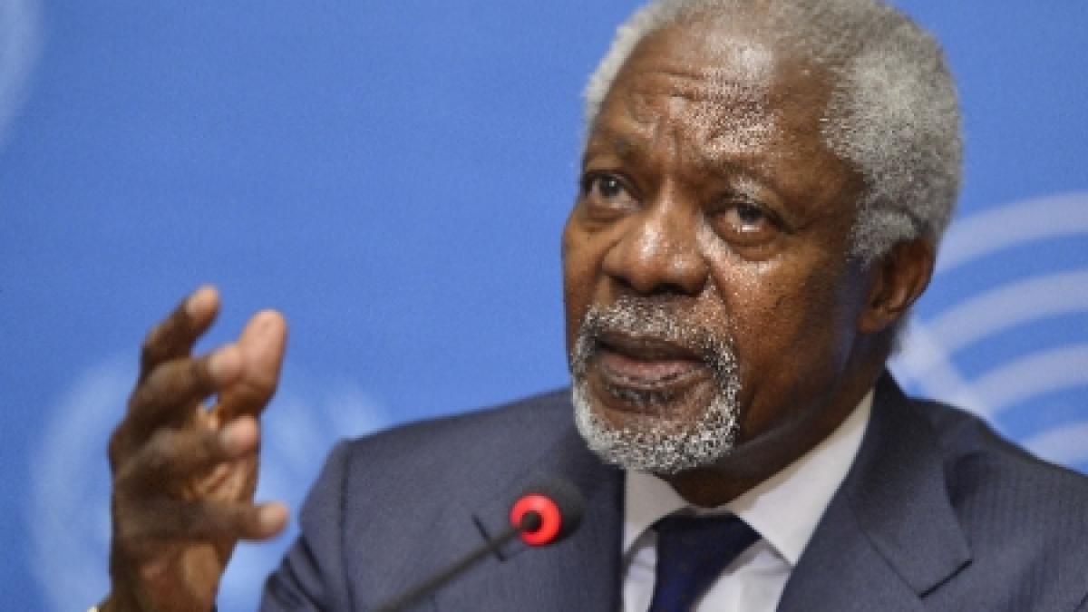 Kofi Annan a demisionat din funcţia de emisar al ONU şi al Ligii Arabe în Siria