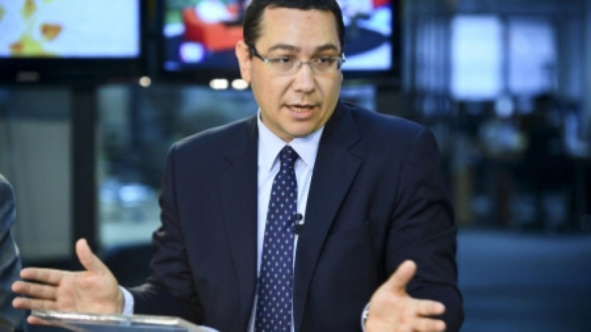 Victor Ponta, invitat diseară la Sinteza Zilei