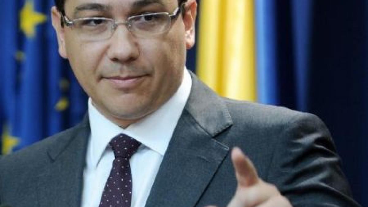 Premierul Ponta: Emil Boc este un politician mic, cu un tupeu foarte mare