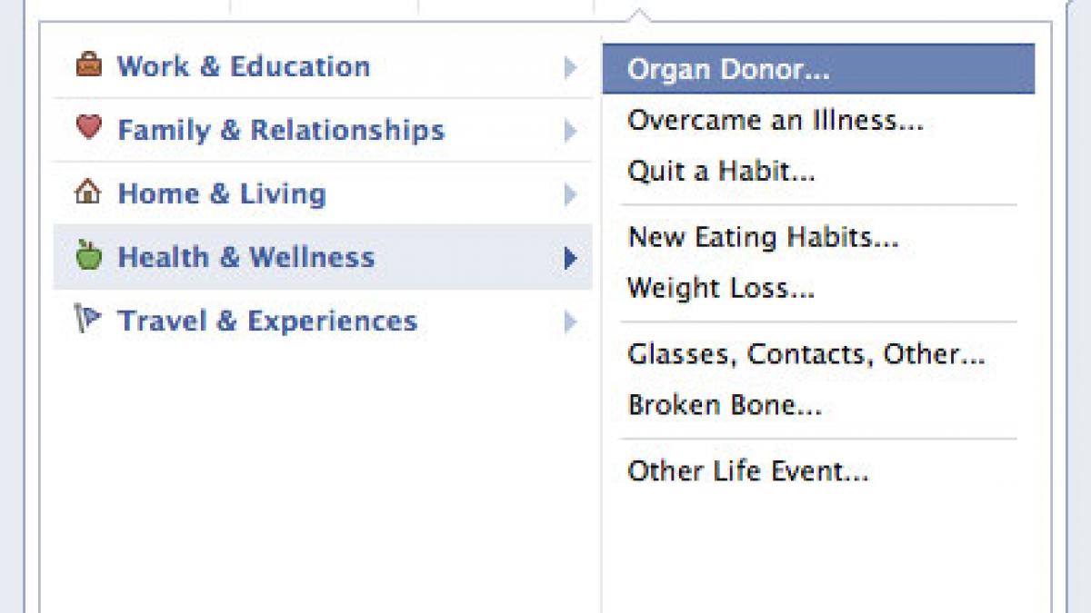 Facebook a ajuns cu serviciul de donatori de organe în Coreea de Sud şi Japonia