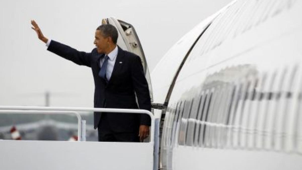 Momente de panică pentru Obama. Aeronava preşedintelui american a avut probleme la aterizare