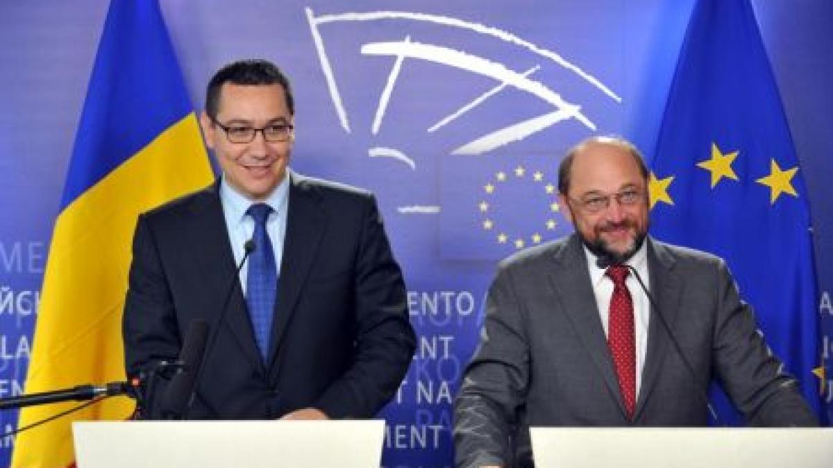 Ponta după întrevederea cu Schulz: România a depăşit criza politică. Ambele tabere şi-au învăţat lecţia 