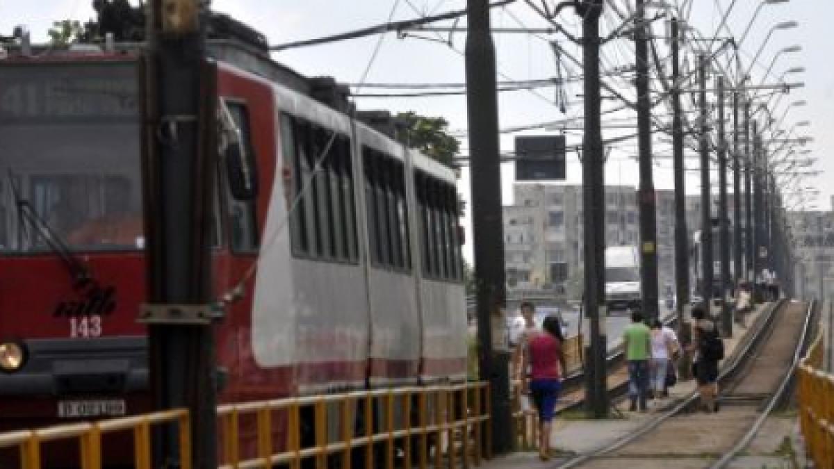 Tramvai deraiat în Capitală. Traficul în zonă a fost îngreunat timp de 40 de minute 