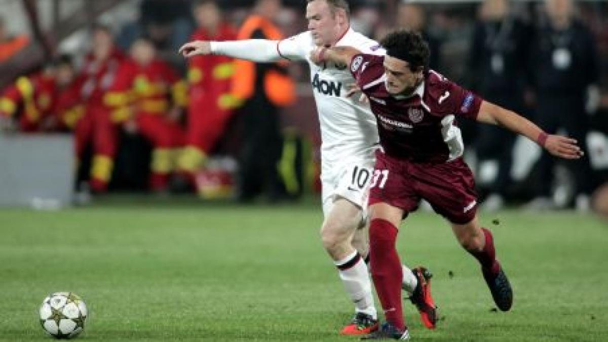 CFR Cluj a pierdut în fața lui Manchester United, dar rămâne pe locul doi în grupa H