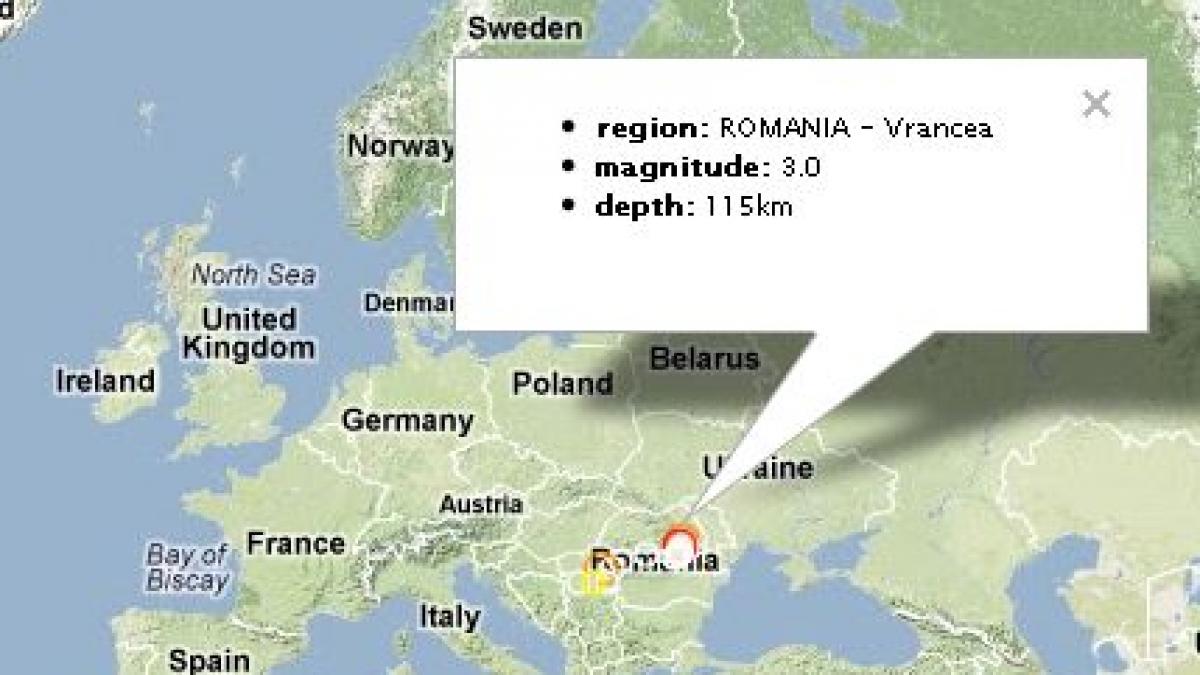 SEISM în Vrancea. Vezi cât de puternic a fost cutremurul 