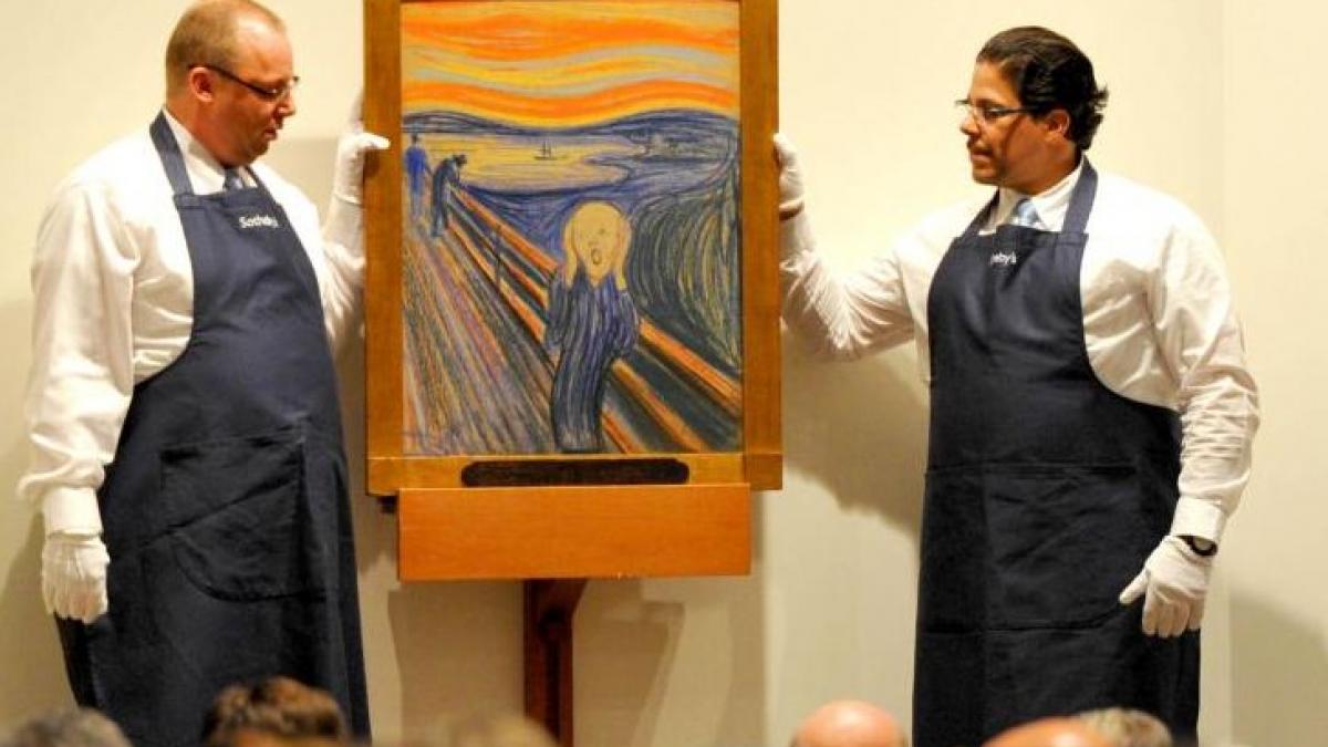 Unul dintre cele mai scumpe tablouri din lume, &quot;Strigătul&quot; lui Edvard Munch, a fost expus la New York