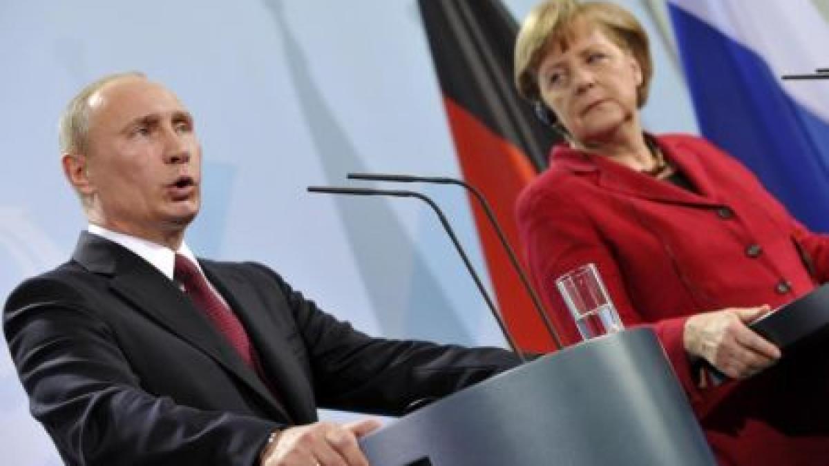 Putin şi Merkel se întâlnesc astăzi la Moscova. Cancelarul german îşi va exprima îngrijorarea referitoare la drepturile omului în Rusia