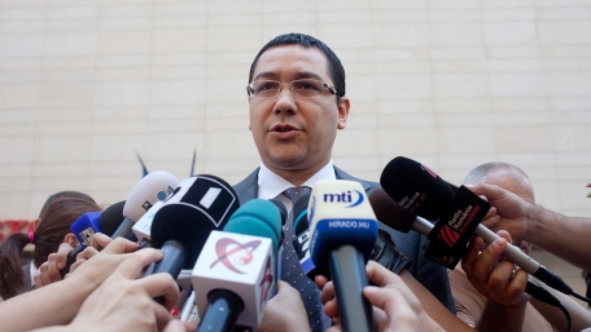 Ponta: Cei din USL nu trebuie să uite de ce populaţia nu-i mai vrea pe cei din PDL