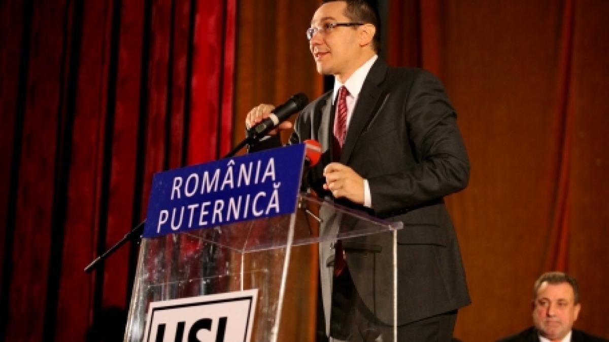 Ponta: Domnul Băsescu este un bun agent de vânzări. Ştie să vândă partea plină a paharului