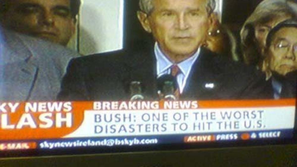 „BREAKING NEWS. Bush: unul dintre cele mai mari dezastre care au lovit SUA”