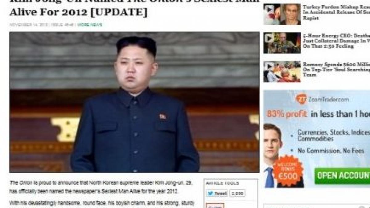 Imaginea zilei vine din Coreea de Nord. Cum a ajuns dictatorul Kim Jong Un să fie &quot;cel mai sexy bărbat în viaţă&quot;