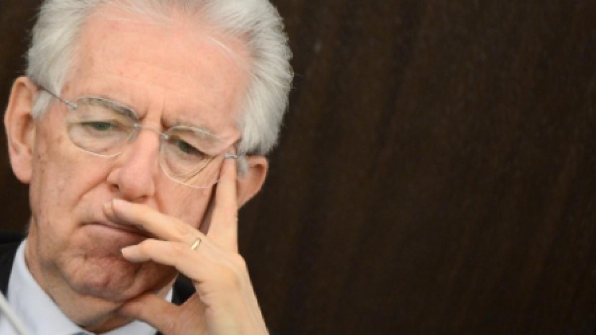 Mario Monti intenţionează să demisioneze de la conducerea Guvernului italian