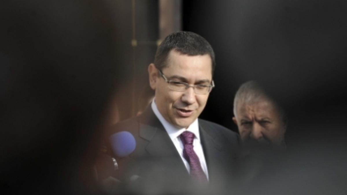 Ponta: Alianţele PNL-PC şi PSD-UNPR vor avea un număr egal de portofolii în noul guvern USL