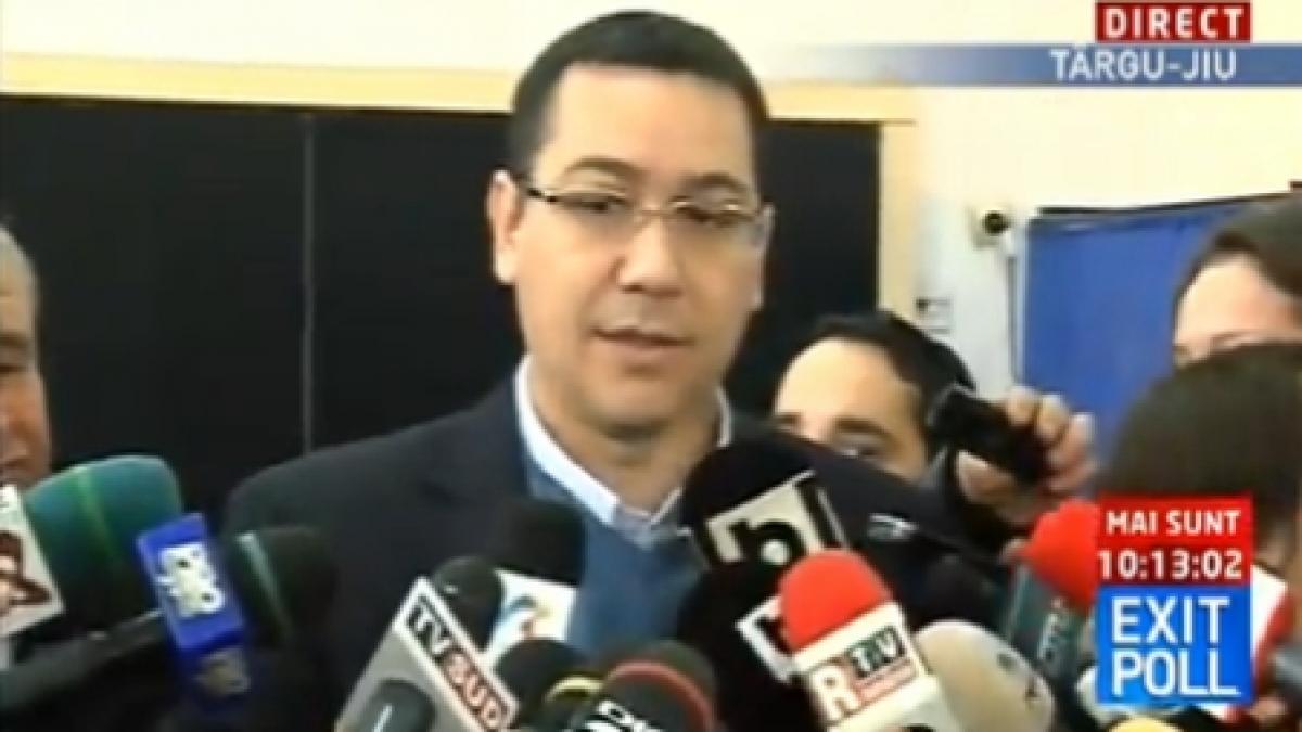 Ponta: Am votat pentru un viitor la care nu mai credeam în urmă cu un an. Cred că românii vor întoarce o pagină mai bună a istoriei