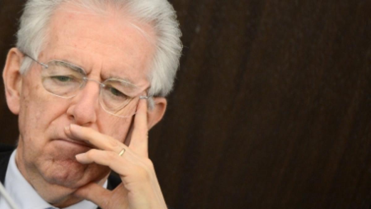 Peste două treimi din italieni nu-l mai vor pe Mario Monti, pentru un nou mandat