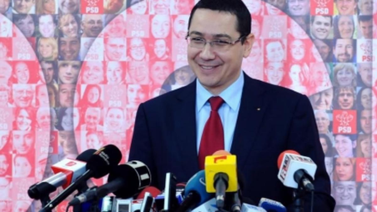 Ponta: Doi dintre liderii UNPR vor fi vicepreşedinţi ai PSD, după fuziunea celor două partide