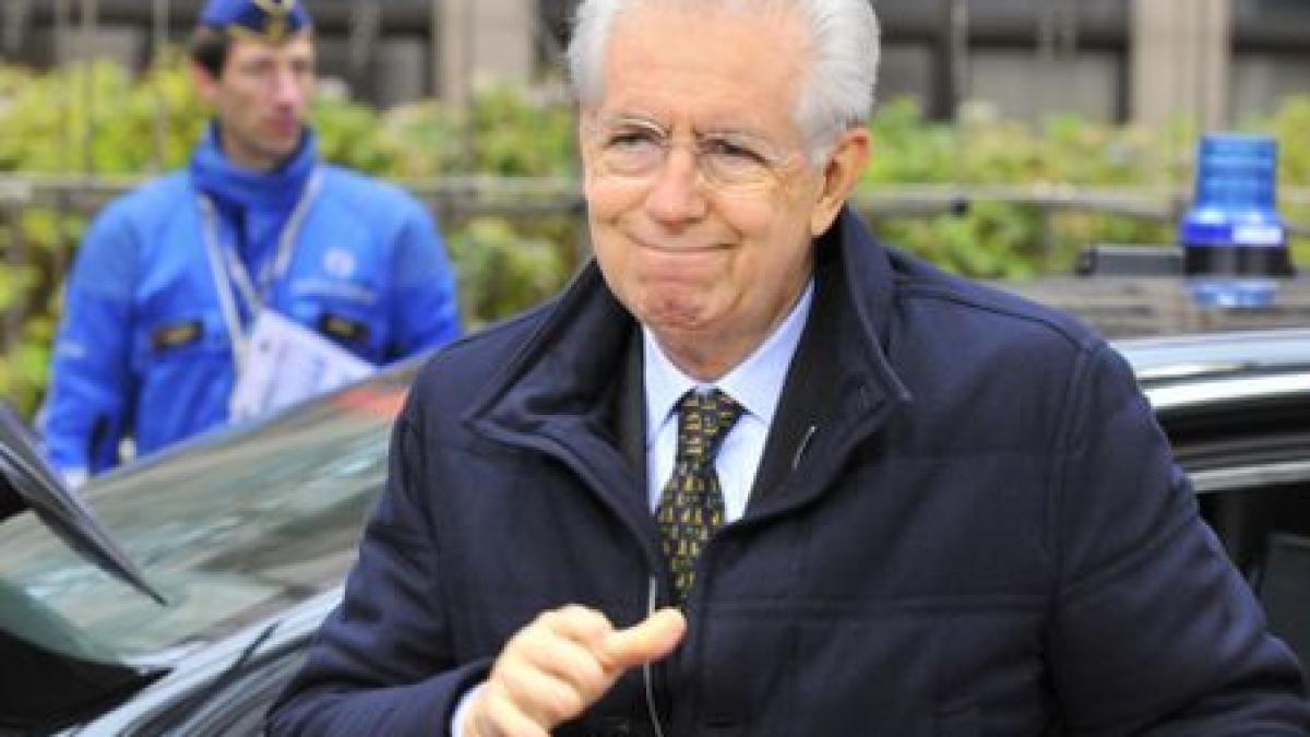 Premierul Italei, Mario Monti: Am învins criza fără ajutor extern