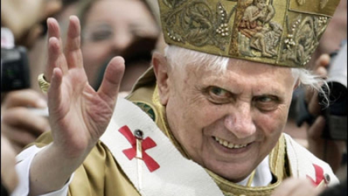 Papa Benedict a transmis un mesaj în limba română creştinilor din ţara noastră