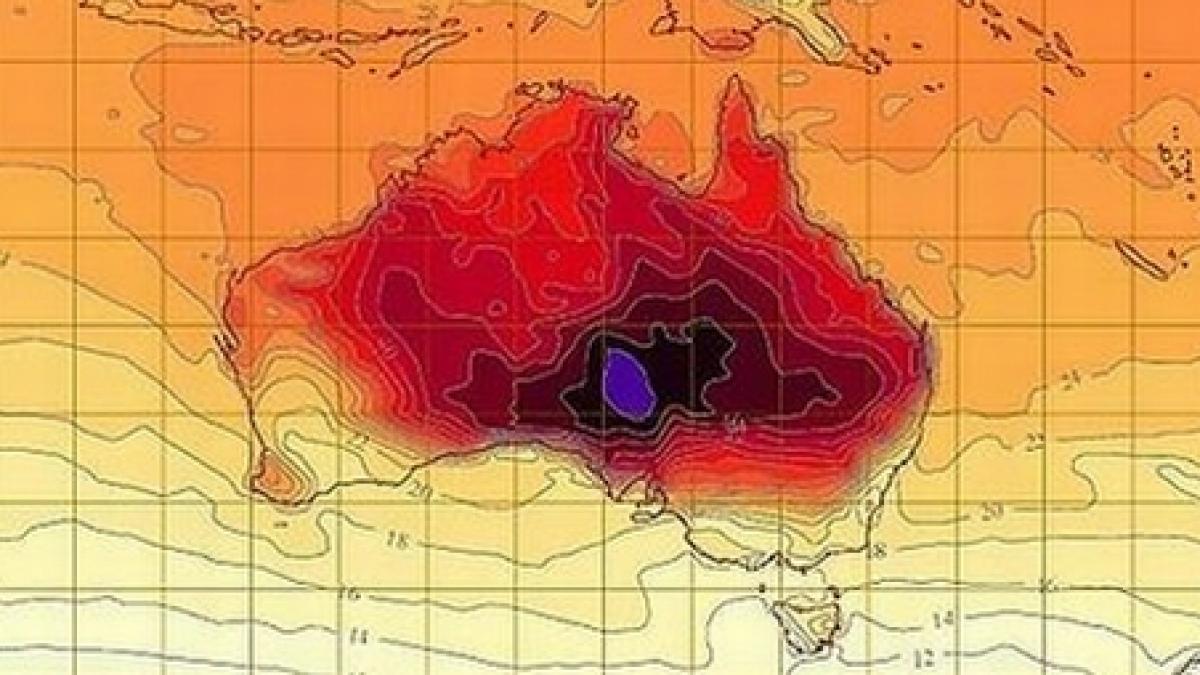 Temperaturi-record în Australia: 54 grade Celsius. Scara temperaturilor a fost schimbată