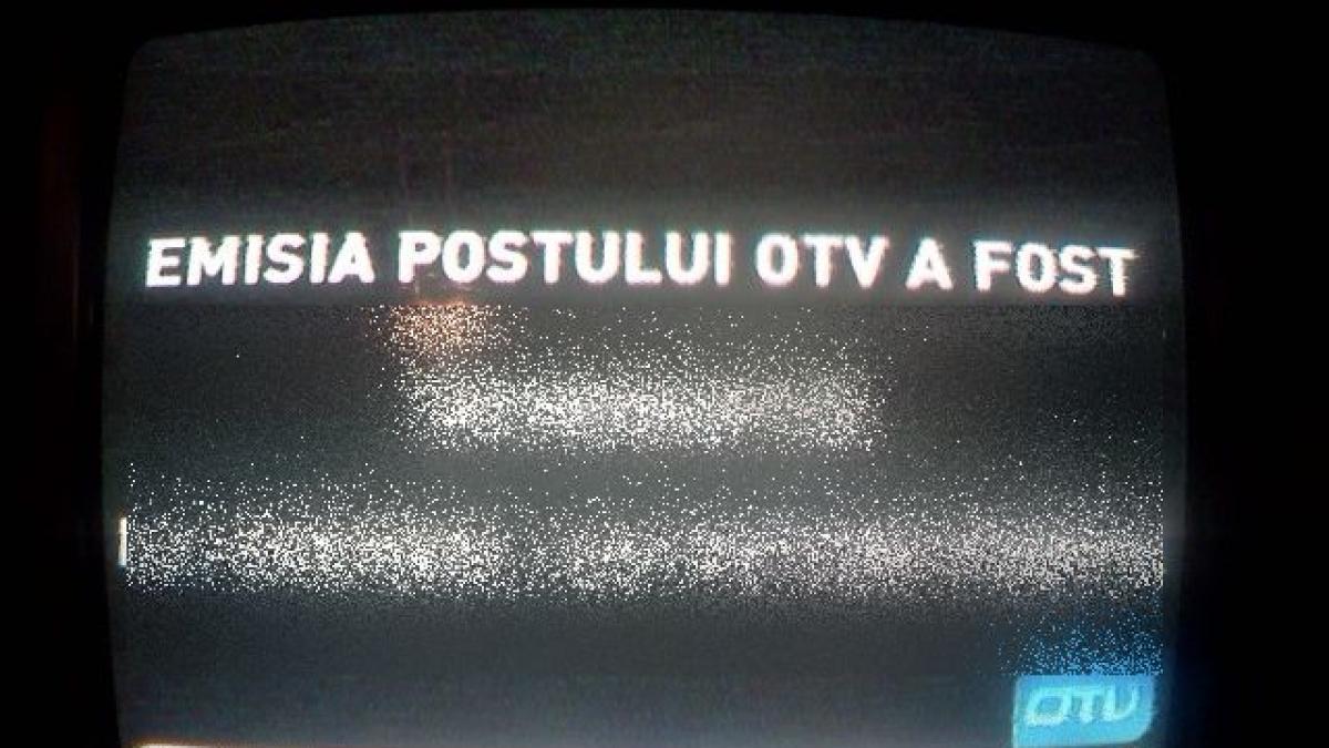 ULTIMUL mesaj care a apărut la OTV. Ce au scris pe ecran în ultimele secunde de emisie